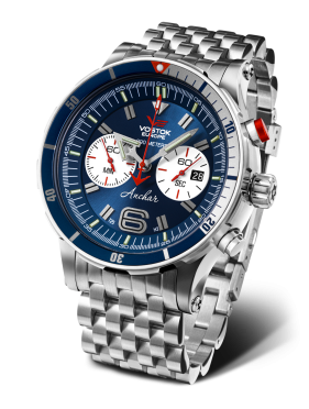 p�nsk� hodinky Vostok-Europe ANCHAR Submarine chrono line 6S21-510A583B