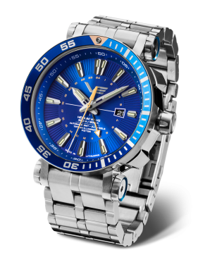 p�nsk� hodinky Vostok-Europe ENERGIA Rocket Automatic, GMT funkce NH34-575A716B