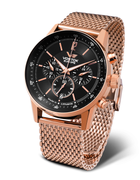 p�nsk� hodinky Vostok-Europe GAZ-14 Limuz�na chrono line VK63-560B689B