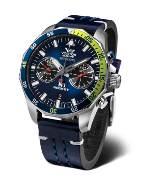 p�nsk� hodinky Vostok-Europe N-1 ROCKET chrono linie 6S21-225A708