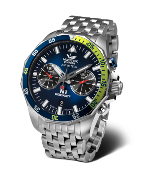 p�nsk� hodinky Vostok-Europe N-1 ROCKET chrono linie 6S21-225A708B