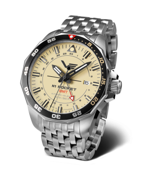 p�nsk� hodinky Vostok-Europe N-1 ROCKET automatic, GMT NH34-225A713B