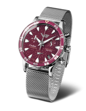 d�msk� hodinky Vostok-Europe UNDINE Cranberry VK68-515A774B