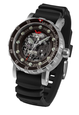 p�nsk� hodinky Vostok-Europe ENGINE automatic skeleton NH72-571A646